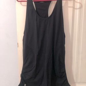 Athleta black racerback tank size L